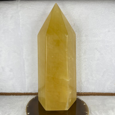 Natural Yellow Calcite Tower 3,787.4g 240.5 by 104.2 by 96.1 mm - Huangs Jadeite and Jewelry Pte Ltd