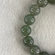 Certified Natural Type A Yellowish Green Jadeite Beads Bracelet | 16cm (54.20g | 16 Beads 12.8mm | Solar Plexus & Heart Chakra Harmony, Abundance & Prosperity Shield) - Huangs Jadeite and Jewelry Pte Ltd