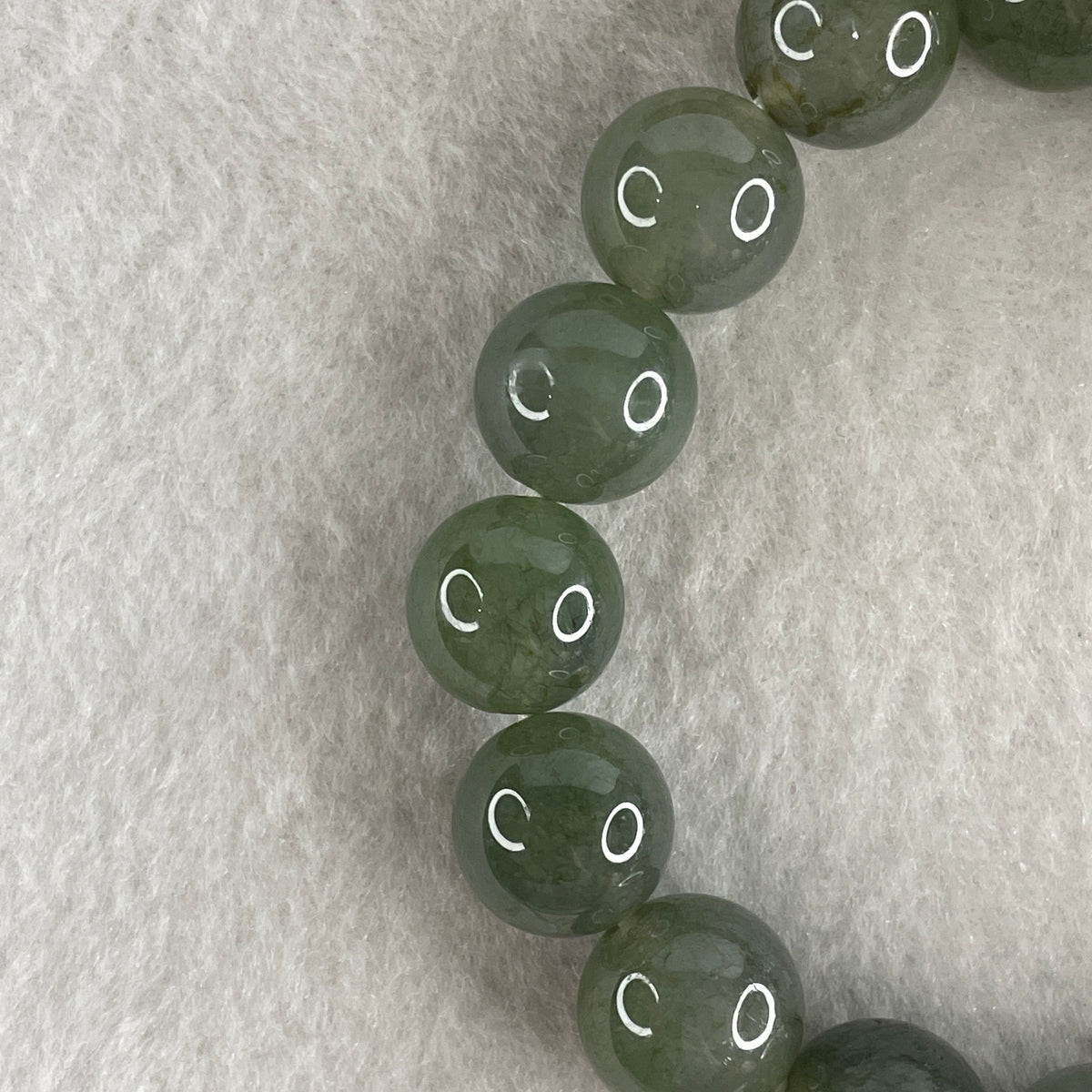 Certified Natural Type A Yellowish Green Jadeite Beads Bracelet | 16cm (54.20g | 16 Beads 12.8mm | Solar Plexus & Heart Chakra Harmony, Abundance & Prosperity Shield) - Huangs Jadeite and Jewelry Pte Ltd