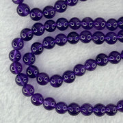 Good Grade Natural Amethyst Necklace 40.44g 52cm 7.3mm 79 Beads - Huangs Jadeite and Jewelry Pte Ltd