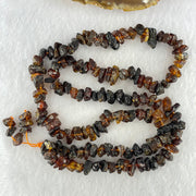 Natural Cognac Amber Beads Irregular Bracelet 34.60g 70cm 14.1 by 8.5 by 5.9mm to 7.8 by 7.1 by 4.9mm 139 Beads - Huangs Jadeite and Jewelry Pte Ltd