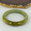 Type A Green with Yellow Brown Jadeite Bangle 55.37g 12.7 by 8.6 mm Internal Diameter 54.6mm (Slight Internal Lines) - Huangs Jadeite and Jewelry Pte Ltd