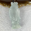 Type A Sky Blue Tu Di Gong Earth God 43.34g 56.0 by 24.2 by 17.6mm - Huangs Jadeite and Jewelry Pte Ltd