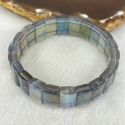 Good Grade Natural Labradorite Shou Pai Bracelet 32.387g 13.4 by 9.0mm 22 pcs - Huangs Jadeite and Jewelry Pte Ltd