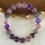 Good Grade Natural Super 7 Beads Bracelet 32.33g 10.9mm 16.5cm 19Beads - Huangs Jadeite and Jewelry Pte Ltd