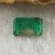 Natural Colombia Green Emerald (Beryl) Cut-Cornered Rectangular step cut 0.81ct 6.5 by 4.5 by 3.6mm - Huangs Jadeite and Jewelry Pte Ltd