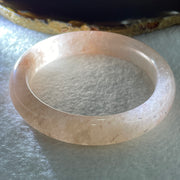 Natural Rose Quartz Bangle 54.77g Inner Diameter 58.4mm 13.0 by 10.0mm (Slight Internal Line) - Huangs Jadeite and Jewelry Pte Ltd