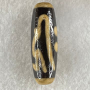 Natural Powerful Tibetan Old Oily Agate Thousand Hand Zha Ji La Mu Dzi Bead Heavenly Master (Tian Zhu) 千手扎基拉姆天珠 9.03g 39.9 by 12.4mm - Huangs Jadeite and Jewelry Pte Ltd