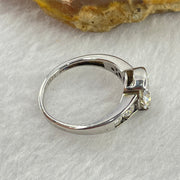 Colourless Cubic Zirconia with Crystals In S925 Sliver Ring 2.58g 7.8 by 5.6mm US5.5 HK12 - Huangs Jadeite and Jewelry Pte Ltd