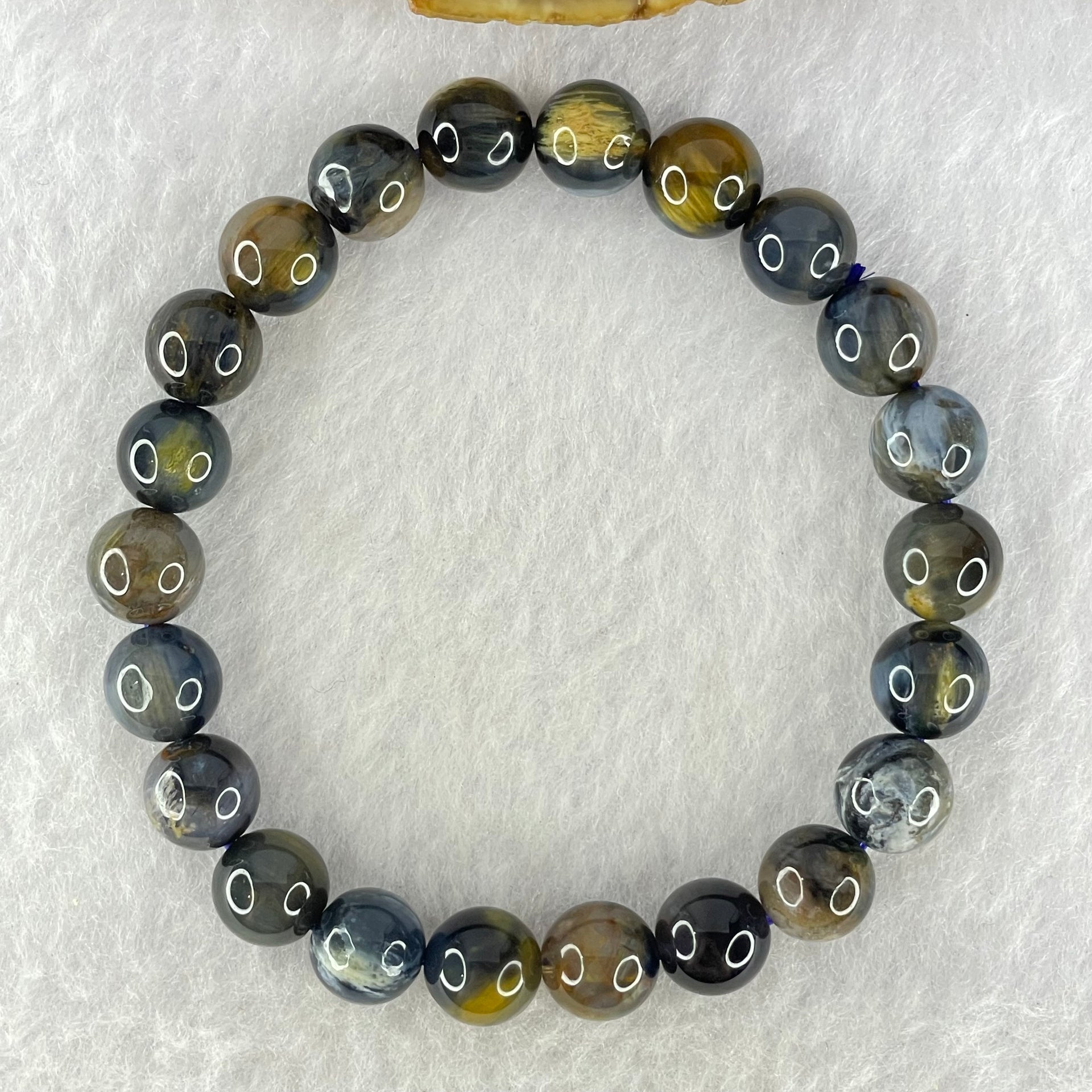 Good Grade Natural Petersite Beads Bracelet 19.05g 16cm 8.7mm 22 Beads - Huangs Jadeite and Jewelry Pte Ltd