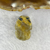 Above Average Grade Natural Golden Rutilated Quartz Pixiu Charm for Bracelet 天然金发水晶貔貅 7.25g 27.5 by 16.0 by 11.2mm - Huangs Jadeite and Jewelry Pte Ltd