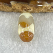 Natural Powerful Tibetan Old Oily Agate Tiger Tooth Daluo Dzi Bead Heavenly Master (Tian Zhu) 虎呀天诛 3.09g 20.1 by 10.3mm - Huangs Jadeite and Jewelry Pte Ltd