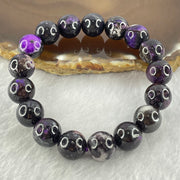 Very Good Grade Natural Sugilite Bracelet 天然苏纪石手链 46.25g 17cm 11.8mm 17 Beads - Huangs Jadeite and Jewelry Pte Ltd