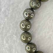 Natural Pyrite Beads Bracelet 天然黄铁矿手链 44.01g 15cm 10.3mm 18 Beads - Huangs Jadeite and Jewelry Pte Ltd