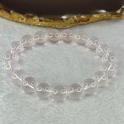 Natural Rose Quartz Beads Bracelet 天然玫瑰石英珠手链 32.72g 17.5cm 10.9mm 19 Beads - Huangs Jadeite and Jewelry Pte Ltd