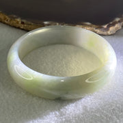 Type A Light Green with Lavender Jadeite Bangle 61.36g Inner Diameter 55.5mm 16.2 by 8.0mm (Slight Internal Lines) - Huangs Jadeite and Jewelry Pte Ltd
