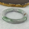 Type A Lavender with Green and Brownish Red Patches Bangle 68.81g 12.0 by 11.3 mm Internal Diameter 54.6 mm (External Line with Internal Lines) - Huangs Jadeite and Jewelry Pte Ltd