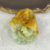 Grand Master Type A Yellow with Blueish Green Jadeite Flying Pixiu 飞天貔貅 155.76g 70.3 by 43.1 by 37.6mm - Huangs Jadeite and Jewelry Pte Ltd