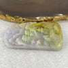 Type A Lavender Yellow Shan Shui 88.42g 67.2 by 44.8 by 14.6mm with Wooden Stand - Huangs Jadeite and Jewelry Pte Ltd