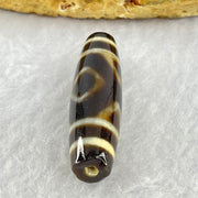 Natural Powerful Tibetan Old Oily Agate 2-Eye Vajra Dzi Bead Heavenly Master (Tian Zhu) 二眼天珠 7.20g 38.0 by 11.2mm - Huangs Jadeite and Jewelry Pte Ltd