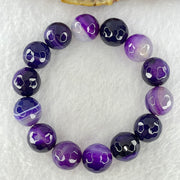 Dyed Agate Faceted Beads Bracelet 49.39g 17cm 13.8mm 14 Beads - Huangs Jadeite and Jewelry Pte Ltd