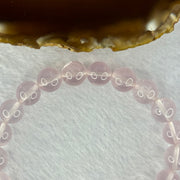 Natural Rose Quartz Beads Bracelet 天然玫瑰石英珠手链 26.62g 17.5cm 9.9mm 21 Beads - Huangs Jadeite and Jewelry Pte Ltd