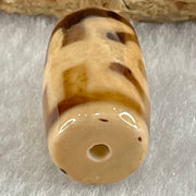 Natural Powerful Tibetan Old Oily Agate Patina Guiren Tairen Human Dzi Bead Totem Amulet Heavenly Master (Tian Zhu) 贵人天诛 4.84g 19.7 by 11.8mm - Huangs Jadeite and Jewelry Pte Ltd