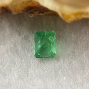 Natural Colombia Green Emerald (Beryl) Cut-Cornered Rectangular step cut 0.70cts 5.7 by 4.4 by 3.8mm - Huangs Jadeite and Jewelry Pte Ltd