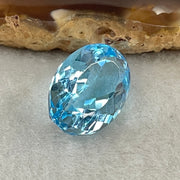 Natural Sky Blue Topaz Oval Shape 13.48ct 17.2 by 12.2 by 7.9mm - Huangs Jadeite and Jewelry Pte Ltd