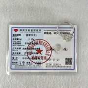 Type A Icy Light Sky Blue Jadeite Cabochon with Crystals in S925 Sliver Ring 2.55g 8.6 by 6.9 by 4.0mm - Huangs Jadeite and Jewelry Pte Ltd