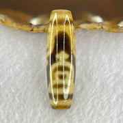 Natural Powerful Tibetan Old Oily Agate 4 Nectar Vessel Dzi Bead Heavenly Master (Tian Zhu) 花蜜容器眼天珠 16.67g 49.0 by 14.8mm - Huangs Jadeite and Jewelry Pte Ltd