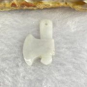 Type A faint Green Lavender Jadeite Axe with 2.51g 2.51mm by 15.4mm by 3.7mm - Huangs Jadeite and Jewelry Pte Ltd