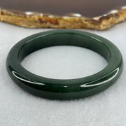 Type A Dark Green Jadeite Bangle Internal Diameter 50.9mm 39.18g 9.8 by 7.7mm (Very Slight Internal Line) - Huangs Jadeite and Jewelry Pte Ltd