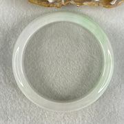 Type A Light Green Faint Lavender Jadeite Bangle 58.75g Inner Diameter 58.3mm 13.4 by 8.4mm (Slight Internal Line) - Huangs Jadeite and Jewelry Pte Ltd