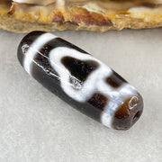 Natural Powerful Tibetan Old Oily Double Bodhi Tree Dzi Bead Heavenly Master (Tian Zhu) 菩提树天珠 5.45g 28.9 by 11.0mm - Huangs Jadeite and Jewelry Pte Ltd