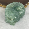 Very Rare Grand Master Type A Deep Intense Sky Blue Jadeite Pixiu with Ruyi and Coins and a Movable Ball inside Mouth 天空蓝貔貅翡翠 Display 184.17g 36.6 by 63.6 by 42.7mm - Huangs Jadeite and Jewelry Pte Ltd