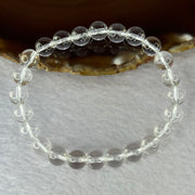 Natural Clear Quartz Bracelet 天然白水晶手链 18.61g 16.5cm 8.4mm 24 Beads - Huangs Jadeite and Jewelry Pte Ltd