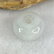 Type A Icy Jelly Faint Gren Lavender Jadeite Ping An Kou Charm/Pendant 2.48g 12.9 by 7.6mm - Huangs Jadeite and Jewelry Pte Ltd