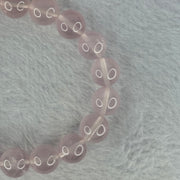 Natural Rose Quartz Beads Bracelet 天然玫瑰石英珠手链 35.21g 17.5cm 11.4mm 18 Beads - Huangs Jadeite and Jewelry Pte Ltd