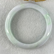 Type A Faint Lavender Green with Green Piao Hua Jadeite Bangle 48.66g Internal Diameter 51.2mm 11.9 by 8.7mm (Internal Lines) - Huangs Jadeite and Jewelry Pte Ltd