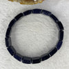 Natural Dark Blue Goldstone Bracelet 天然蓝砂石手链 24.56g 17cm 11.6 by 11.5 by 5.8mm 17 pcs - Huangs Jadeite and Jewelry Pte Ltd