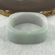 Type A Natural Green with Lavender Jadeite Squarish Rounded Bangle 69.02g Inner Diameter 49.9mm 19.6 by 8.0mm (Very Very Slight Internal Lines) - Huangs Jadeite and Jewelry Pte Ltd