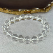 Natural Clear Quartz Bracelet 天然白水晶手链 30.80g 17cm 10.6mm 19 Beads - Huangs Jadeite and Jewelry Pte Ltd