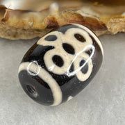 Natural Powerful Tibetan Old Oily Agate 5 Eyes Lightning Dzi Bead Heavenly Master (Tian Zhu) 五眼闪电天珠 5.09g 17.9 by 13.3mm - Huangs Jadeite and Jewelry Pte Ltd