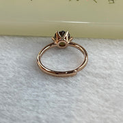 Natural Smoky Quartz In 925 Sliver Rose Gold Colour Ring (Adjustable Size) 1.82g 6.4 by 3.5 by 5.4mm - Huangs Jadeite and Jewelry Pte Ltd