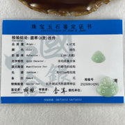 Certified Natural Type A Light Green Jadeite Milo Laughing Buddha Pendant 4.47g 21.7 by 23.3 by 6.0mm - Huangs Jadeite and Jewelry Pte Ltd