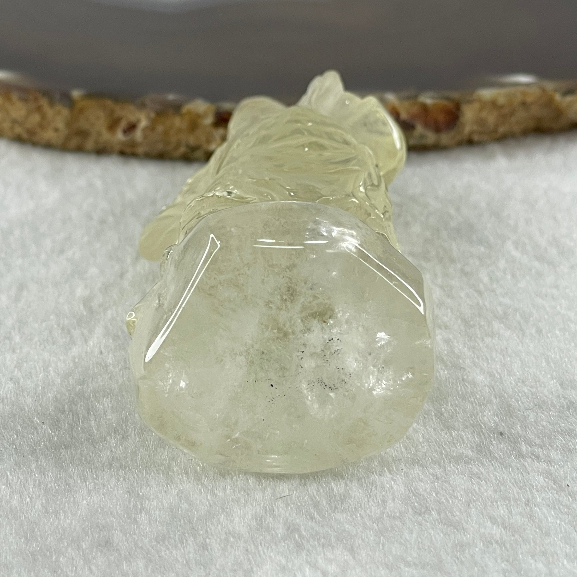 Natural Clear Quartz Guan Gong Display 116.3g 37.8 by 140.0 by 54.1mm - Huangs Jadeite and Jewelry Pte Ltd