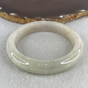 Certified Natural Type A Yellowish Green Jadeite Bangle | 59.3mm Inner Diameter (65.33g 12.9x8.5mm | Very Very Slight Internal Line | Abundance, Joy & Solar-Heart Synergy) - Huangs Jadeite and Jewelry Pte Ltd