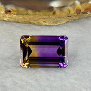 Natural Faceted Ametrine Parallelogram Shape 16.01ct 18.0 by 12.1 by 9.3mm - Huangs Jadeite and Jewelry Pte Ltd