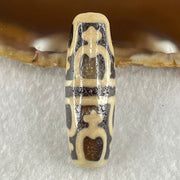 Natural Powerful Tibetan Old Oily Agate 8 Nectar Vessel Dzi Bead Heavenly Master (Tian Zhu) 八花蜜容器眼天珠 9.29g 38.3 by 12.5mm - Huangs Jadeite and Jewelry Pte Ltd